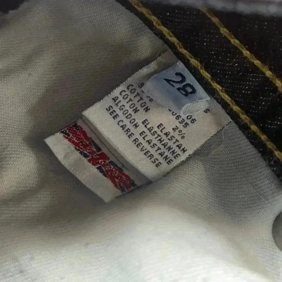 Hudson  Jeans Low Rise Dark Wash Bootcut Denim Blue Jeans Size 28 - Picture 8 of 9